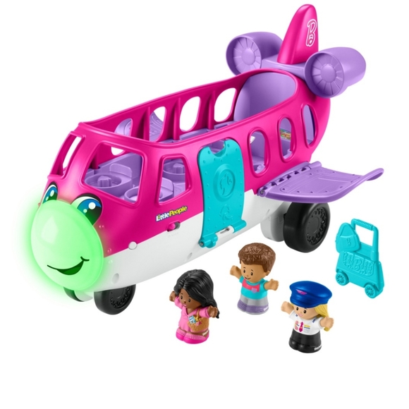Barbie Little Dream Plane Fisher-Price Little People Interactive Learning Toy - Picture 10 of 10